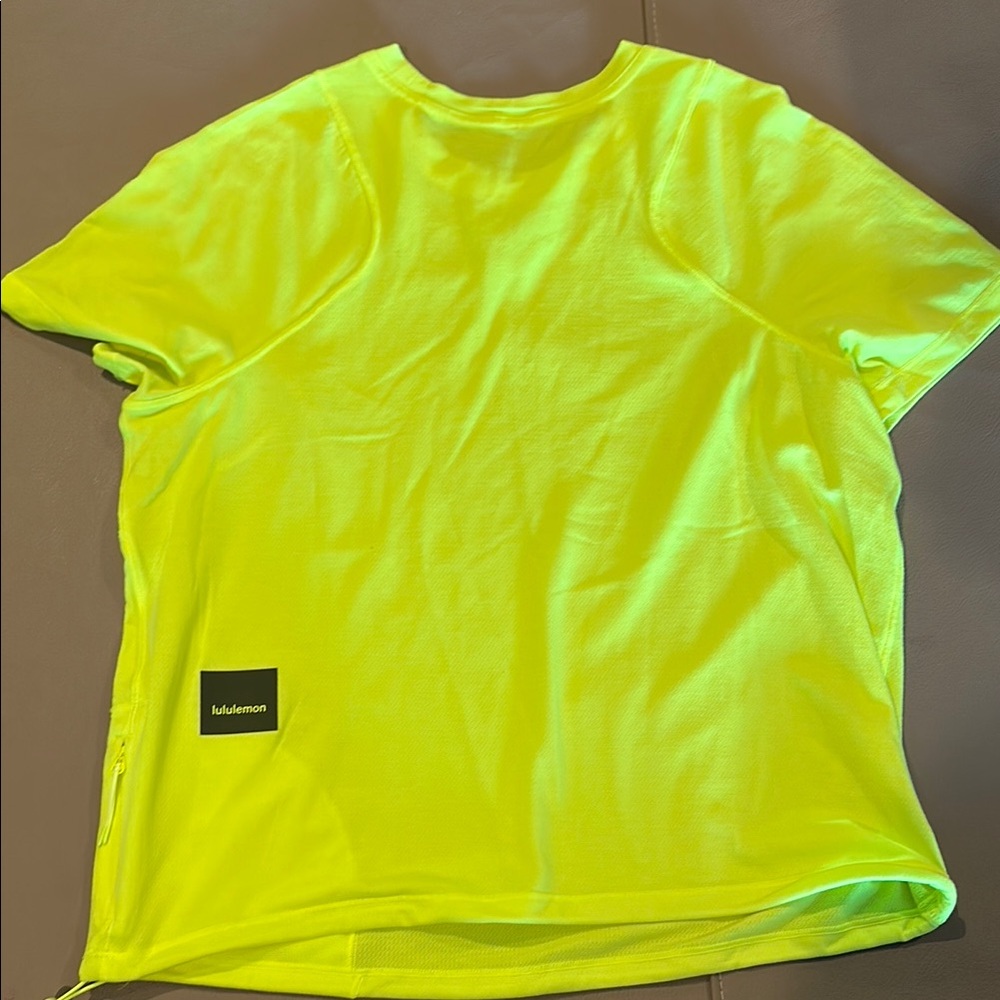 Lululemon neon yellow workout shirt. Like new!